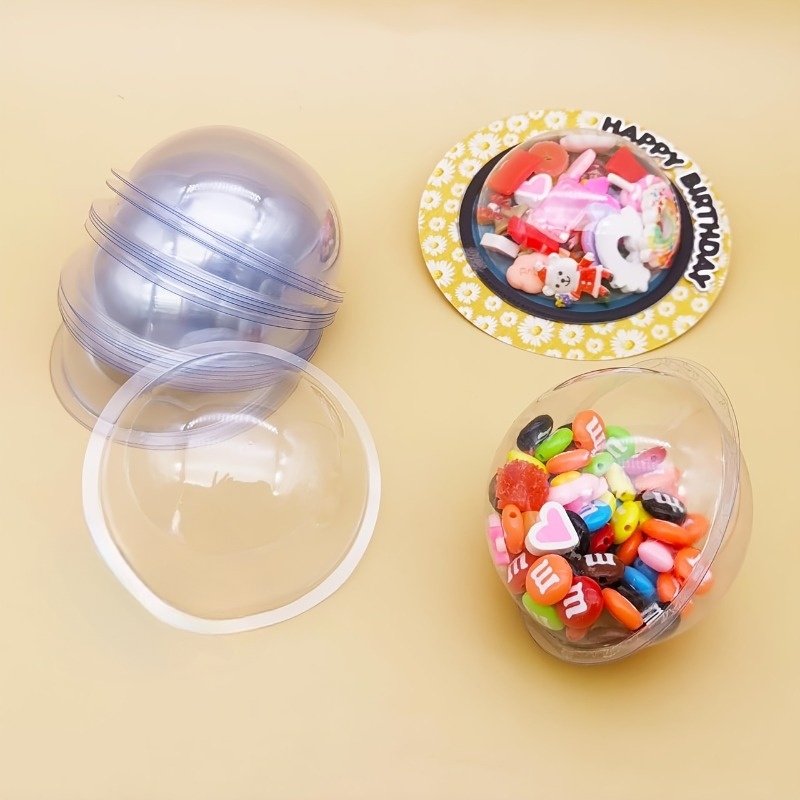 Plastic Dome Clear - 10 sztuk/zestaw DIY Plastikowe Kopułki na