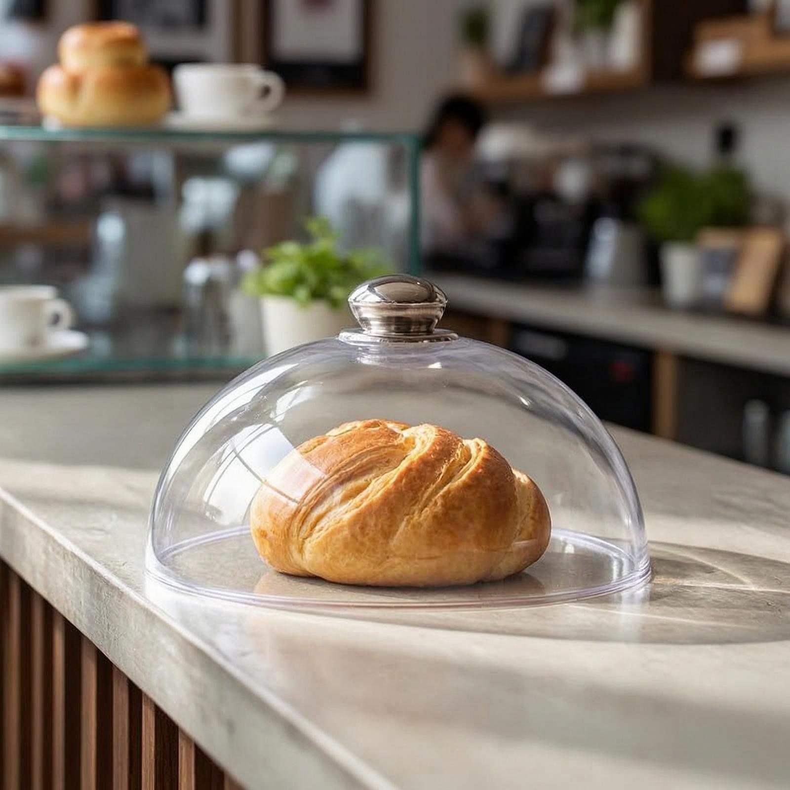 Plastic Dome Clear - Przezroczysta pokrywa na ciasto z pokrętłem