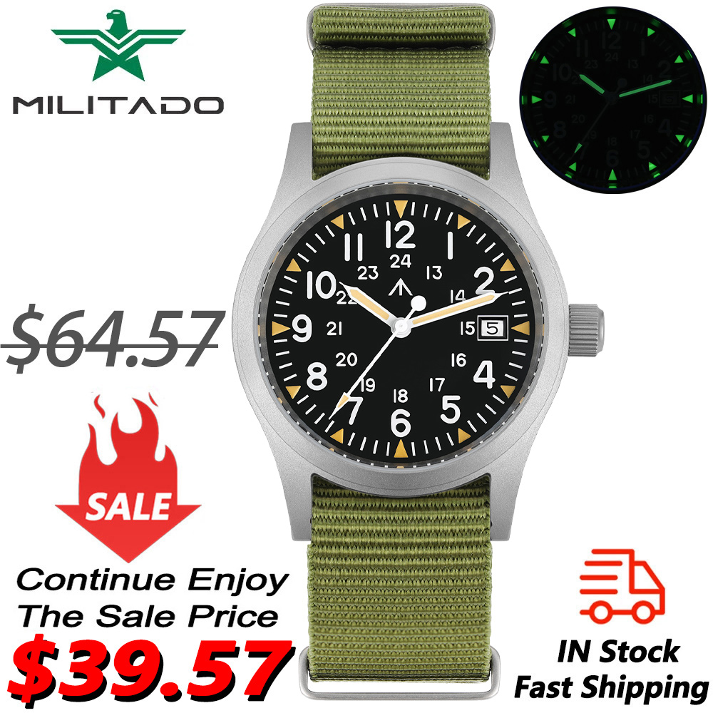 Militado ML05 zegarek wojskowy – Plastic Dome Clear recenzja i cena